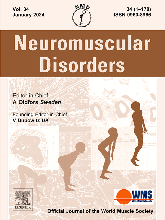 Go to journal home page - Neuromuscular Disorders